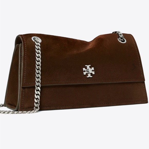 Tory Burch Handbags - Tory Burch Chocolate Suede Chain Shoulder Bag.